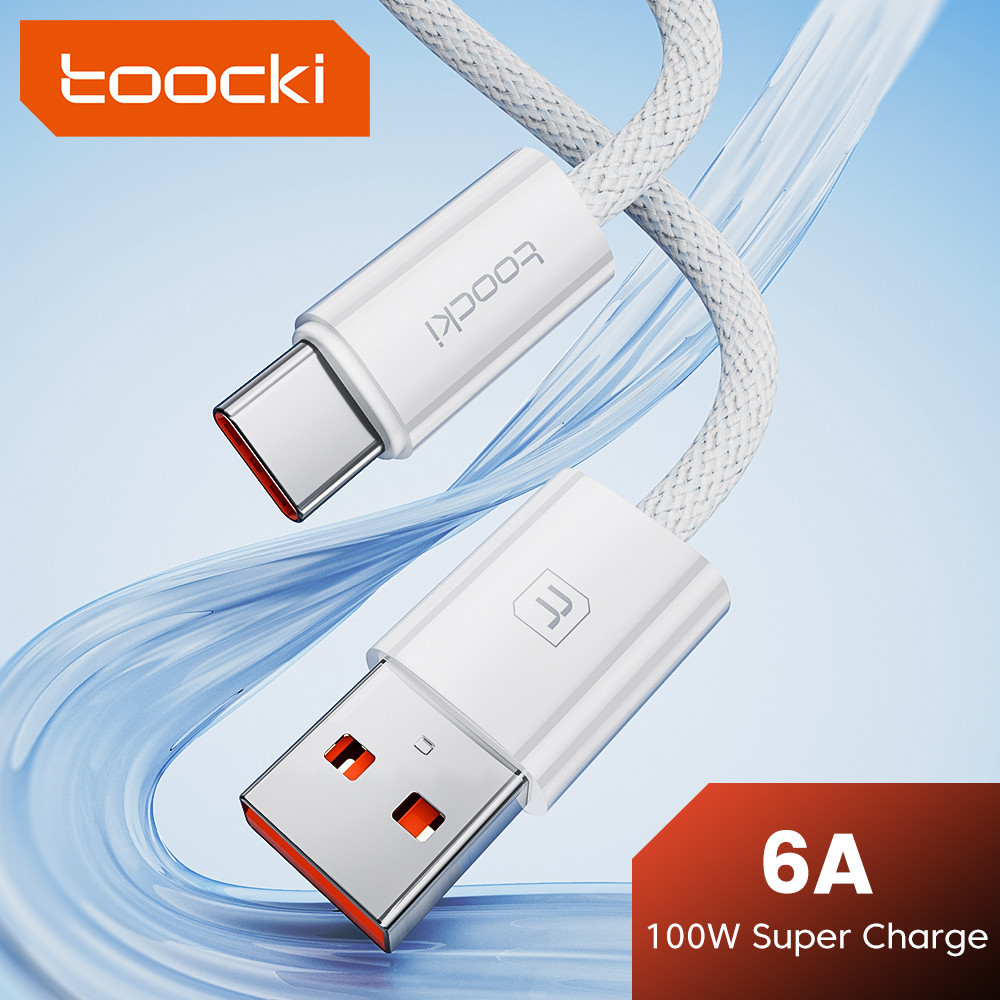 Toocki 6A 66W สายเคเบิล USB Type C สําหรับ สายชาร์จ USB C ชาร์จเร็ว สายชาร์จ Type C สายชาร์จข้อมูล