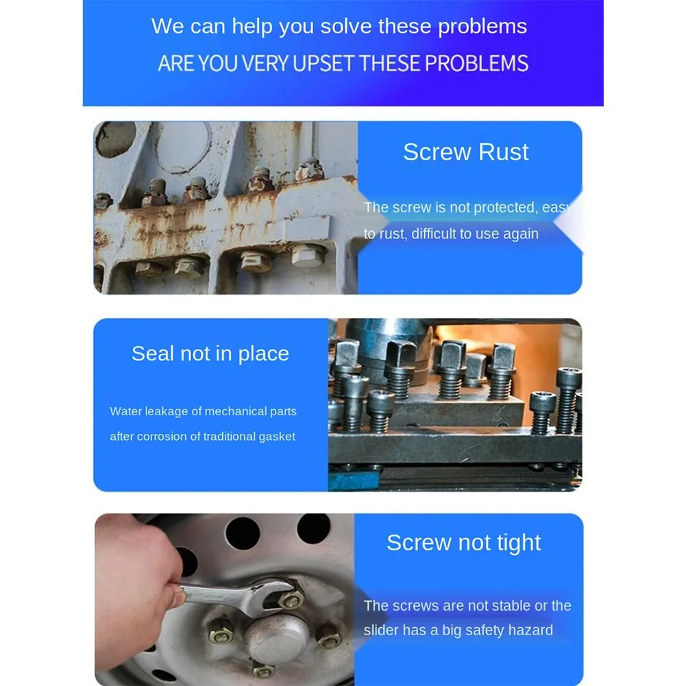 สกรูกาวเกลียวตัวแทนล็อคกาวแบบไม่ใช้ออกซิเจน243กาวน้ํามันต้านทานการบ่มอย่างรวดเร็ว10มิลลิลิตรปิดผนึกและรั่วซึมสําหรับชิ้นส่วน อาร์ซี-&** - รูปที่ 3