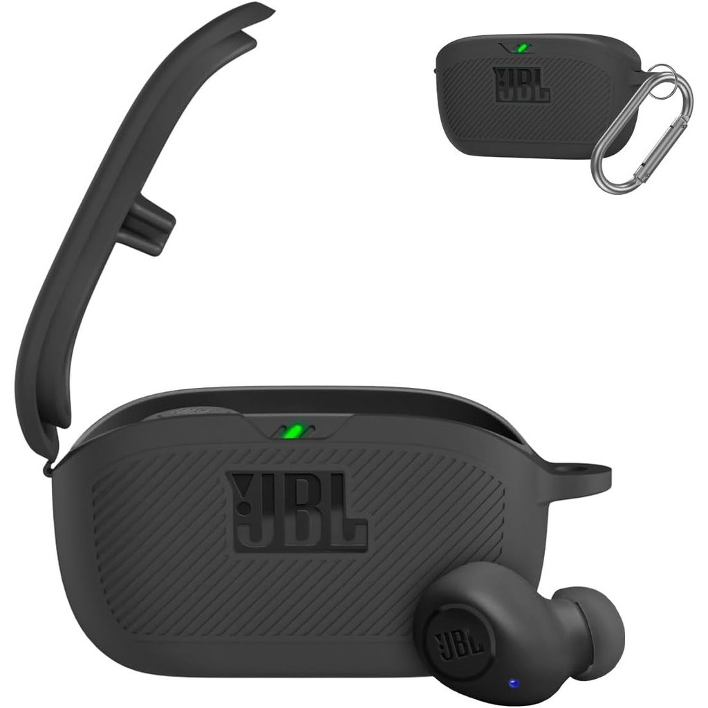 เคสซิลิโคน ป้องกันรอยขีดข่วน แบบพกพา กันกระแทก ลายโลโก้ JBL Vibe Buds