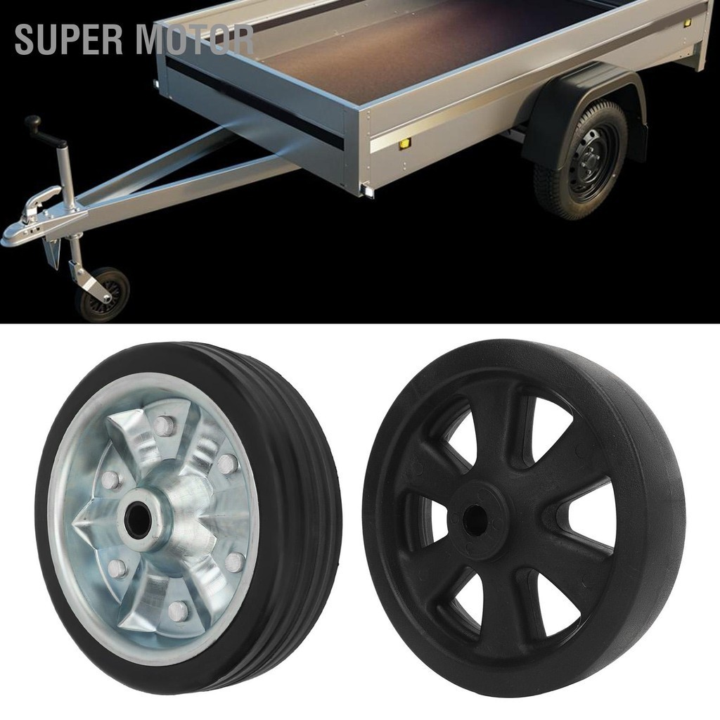 Super Motor 8in Trailer Jack Universal ล้อ 1500lbs หมุนสนับสนุนทนทานเปลี่ยนล้อสำหรับเครื่องตัดหญ้ารถเข็นยูทิลิตี้