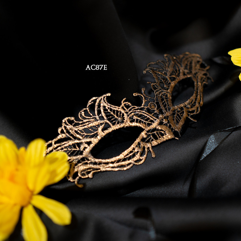 MATA Eye Mask Party Accessories Dance Costume Premium Bronze Ac87E