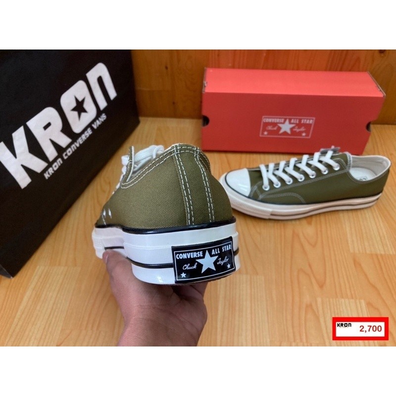 ♞,♘ลิขสิทธิ์แท้ 100% Converse Chuck Taylor First String 1970 Ox Green ผ้าใบสีเขียว รองเท้า sports