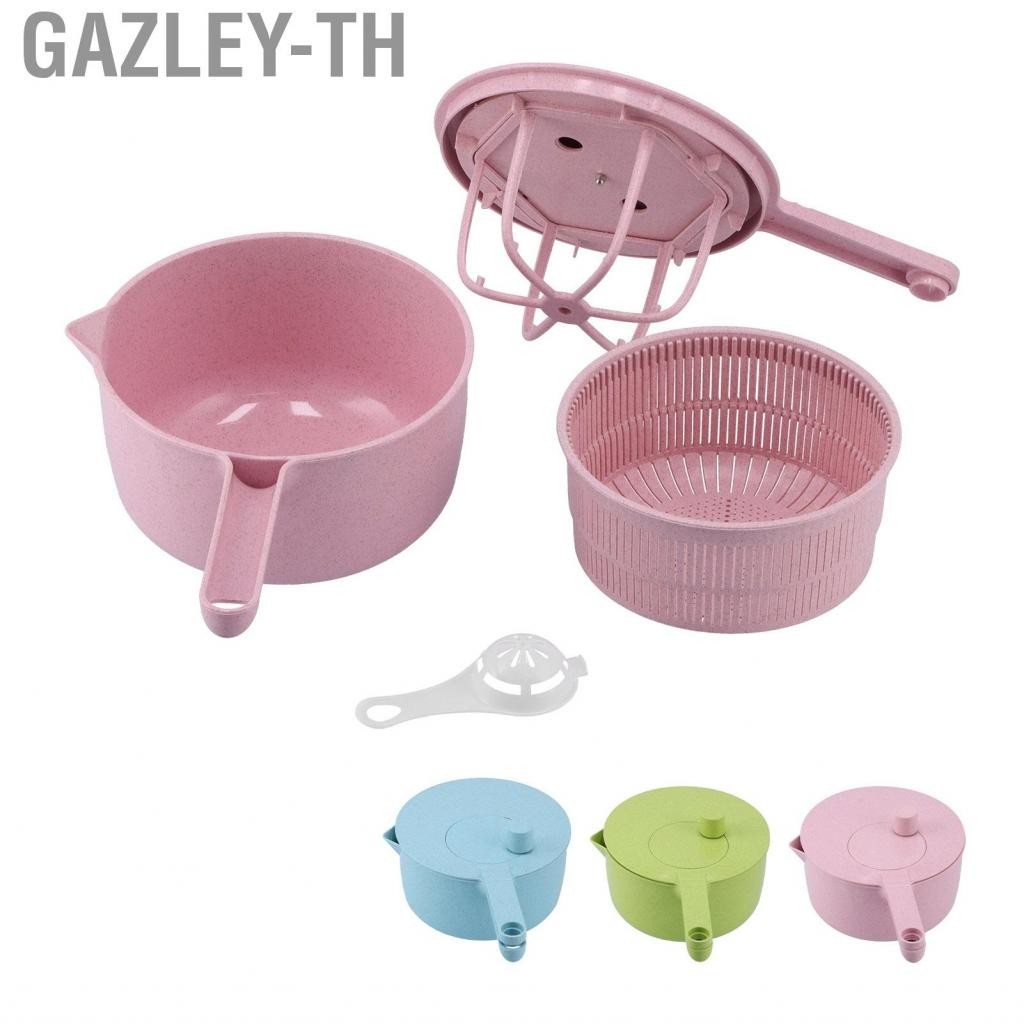 Gazley-th Household Vegetable Drainer Manual Salad Dehydrator Washing Basket Kit