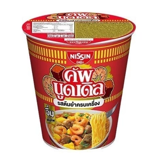 NISSIN นิสชิน คัพ บะหมี่กึ่งสำเร็จรูป แบบถ้วย 72g-77g