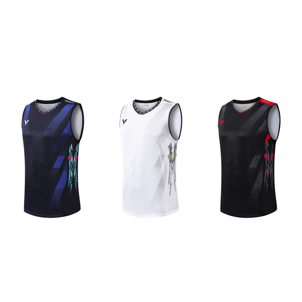 ใหม่ YY เสื้อกีฬาแบดมินตัน แขนกุด ระบายอากาศ แห้งเร็ว 837 2024