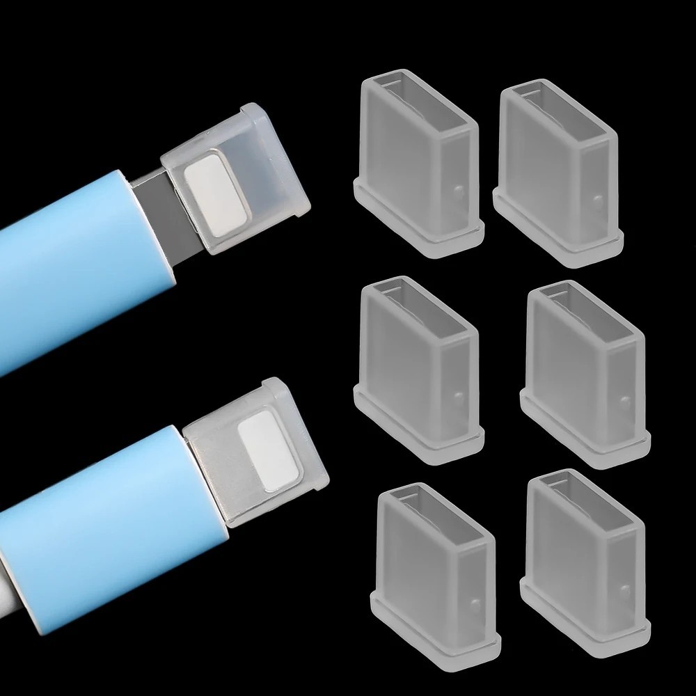 ฝาครอบกันฝุ่นอินเทอร์เฟซ USB - ฝาครอบ Micro USB - ตัวป้องกันปลั๊กชาร์จ - ฝาปิด USB - ปลั๊กป้องกันฝุ่น PE - โปร่งใสทนทาน - ตัวกันฝุ่น