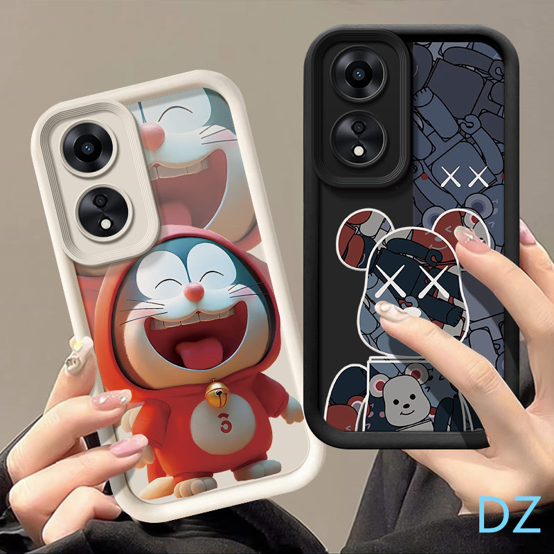 เคส Oppo A98 A78 A58 A38 A18 กรณีโทรศัพท์มือถือซิลิโคนอ่อนนุ่มอะนิเมะ HTTY