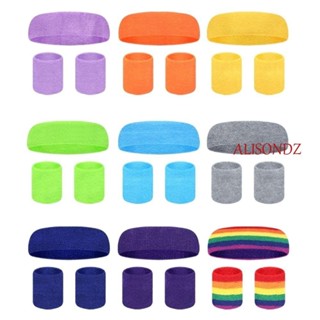 Alisondz ผู้ชาย กีฬา แถบคาดศีรษะ ดูดซับความชื้น ซับเหงื่อ ซั…