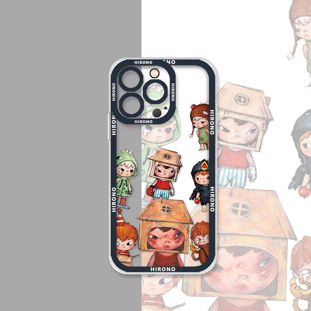 เคสโทรศัพท์ซิลิโคน TPU นิ่ม แบบใส กันกระแทก ลายการ์ตูน Angel Eyes สําหรับ Samsung Galaxy A55 A54 A14 M54 A35 5G A15 A25 S24 Ultra S23 Plus POP MART Molly Hirono