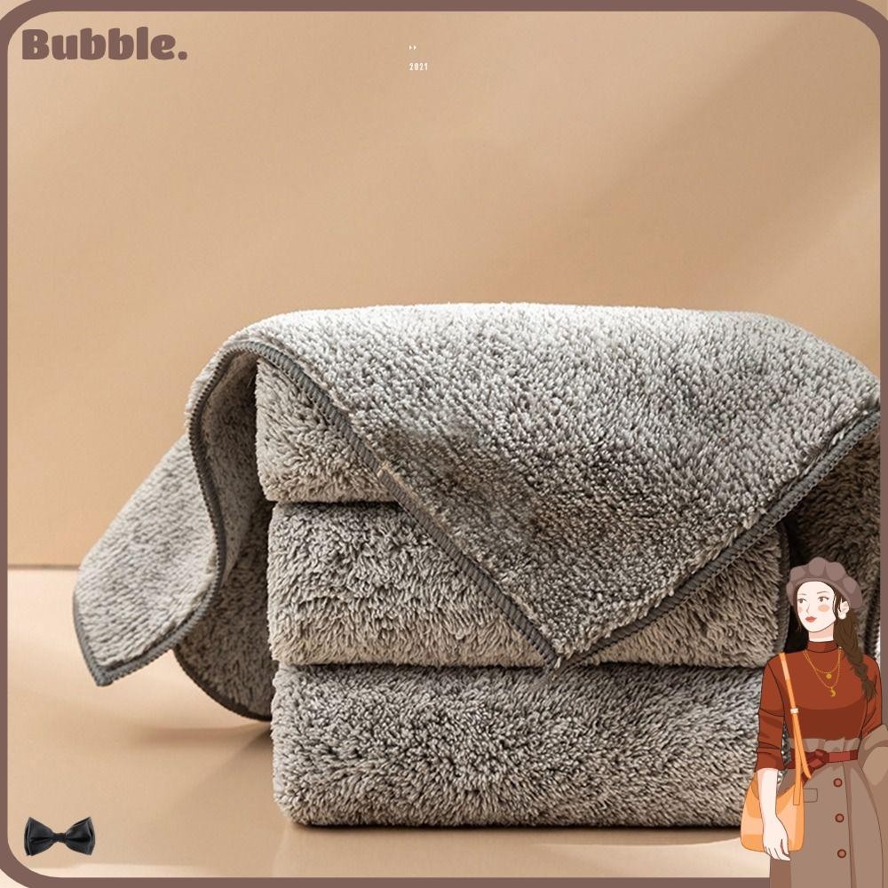Bubble ผ้าขนหนูไมโครไฟเบอร์ แบบไม่ติด ใช้ซ้ําได้ สําหรับทําความสะอาดจาน ห้องครัว