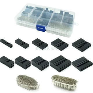 ((กล่องชุด) ตัวเชื่อมต่อจัมเปอร์ Dupont 2.54 มม. พร้อมขั้วต่อ 620 ชิ้น 310 ชิ้น