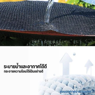 ผ้าสแลนกันแดด ตาข่ายกรองแสง สีดำ อัตราการแรเงา 95%