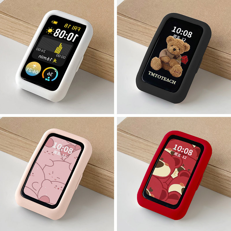 เคสtpuแบบนุ่มสําหรับhuawei Band 10 9 อุปกรณ์เสริมสายนาฬิกาอัจฉริยะกรอบกันชนตัวป้องกันฝาครอบซิลิโคนสําหรับHuawei Band9 เคสป้องกัน