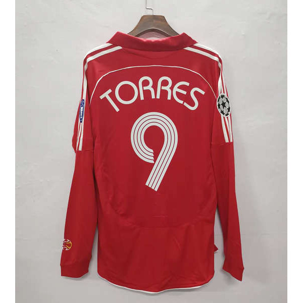 0608 เสื้อกีฬาแขนยาว ลายทีมฟุตบอล Liverpool UEFA Champions League No 8 Gerrard No 9 Torres Alonso menfbtwo01.th20240407091631
