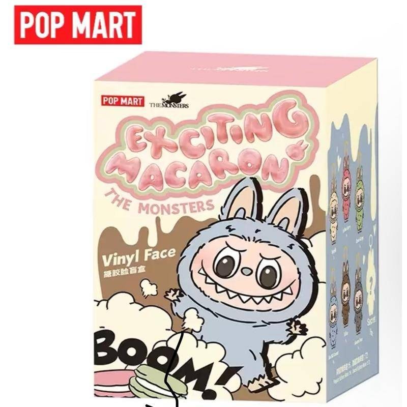 99%ของแท้ ตุ๊กตาไวนิล Pop Mart LABUBU THE MONSTERS Heart Macaron ของเล่น ของขวัญวันเกิด สําหรับเด็ก พฤษภาคม
