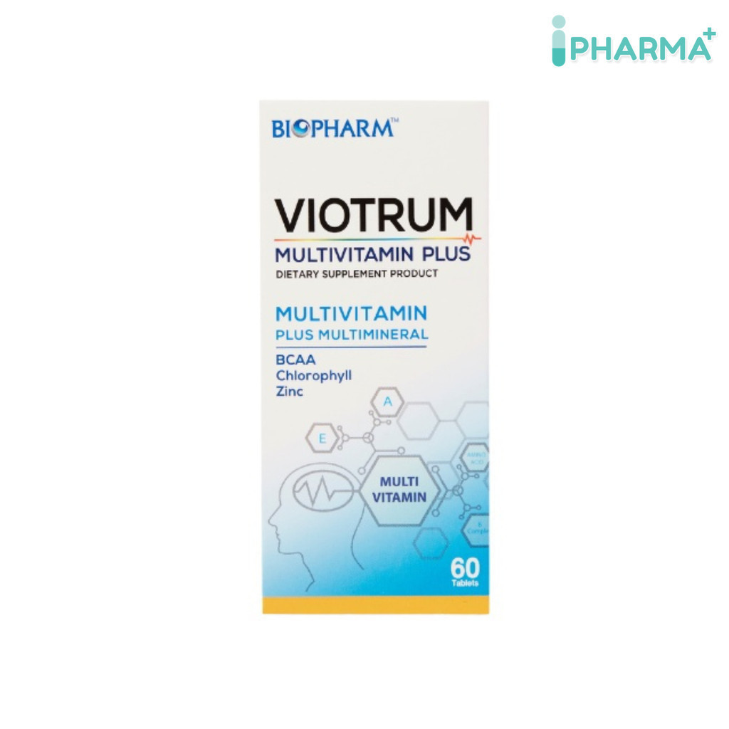 BIOPHARM Viotrum Multivitamin Plus ไวโอทรัม มัลติวิตามิน พลัส ขนาด 60 เม็ด [IP]