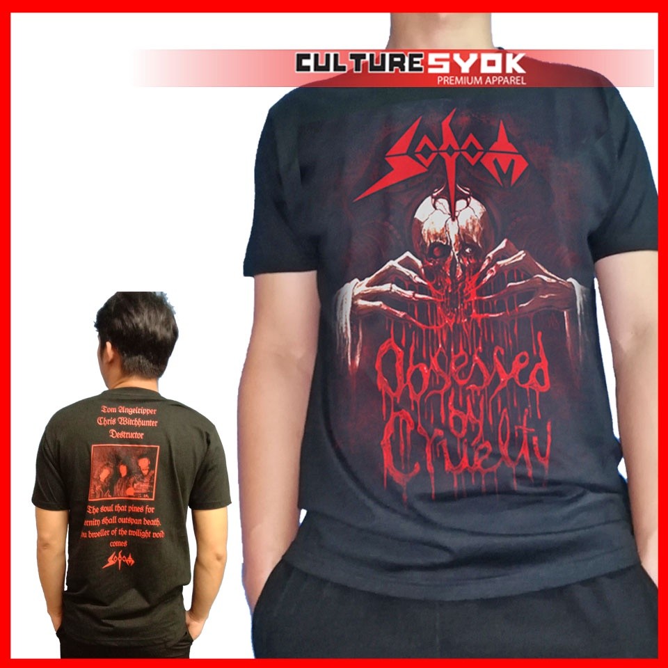 เสื้อยืด Sodom Obsessed - สำหรับแฟนเพลงเมтал