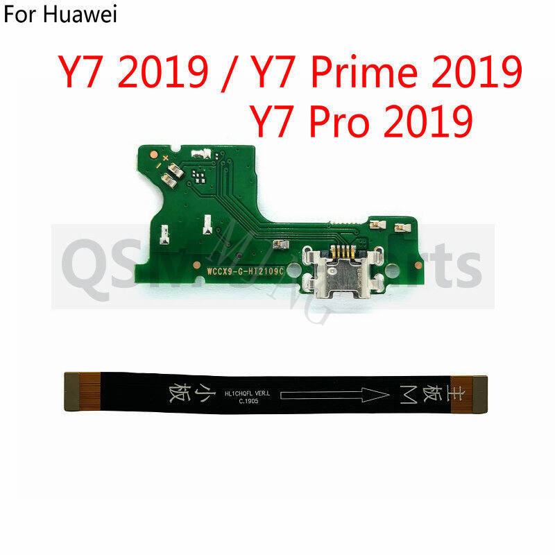L3J1 & สําหรับ Huawei Y7 2019 / Y7 Prime 2019 / Y7 Pro 2019 แท่นชาร์จ USB พอร์ตตัวเชื่อมต่อเมนบอร์ดห