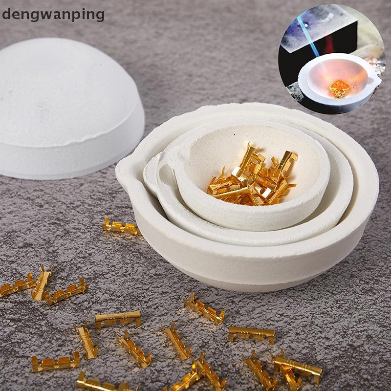 [ดิว] อุณหภูมิสูงควอตซ์ซิลิกาละลายชามจานเบ้าหลอมหม้อหล่อทองเงินโลหะเครื่องประดับหล่อภาชนะ [ไทย]