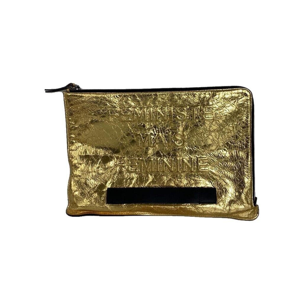 CHANEL clutch bag gold Direct from Japan Secondhand