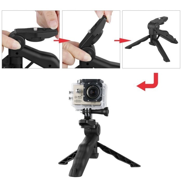 [MH] 2 IN 1 FOLDABLE MINI TRIPOD / 2in1 MINI TRIPOD