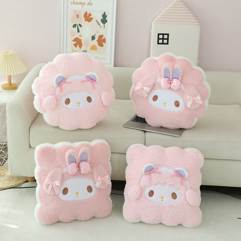 Sanrio การ์ตูนอะนิเมะหวานของฉันเปียโนเบาะปุยน่ารักนุ่ม My Melody เบาะโซฟาของขวัญสําหรับสาว