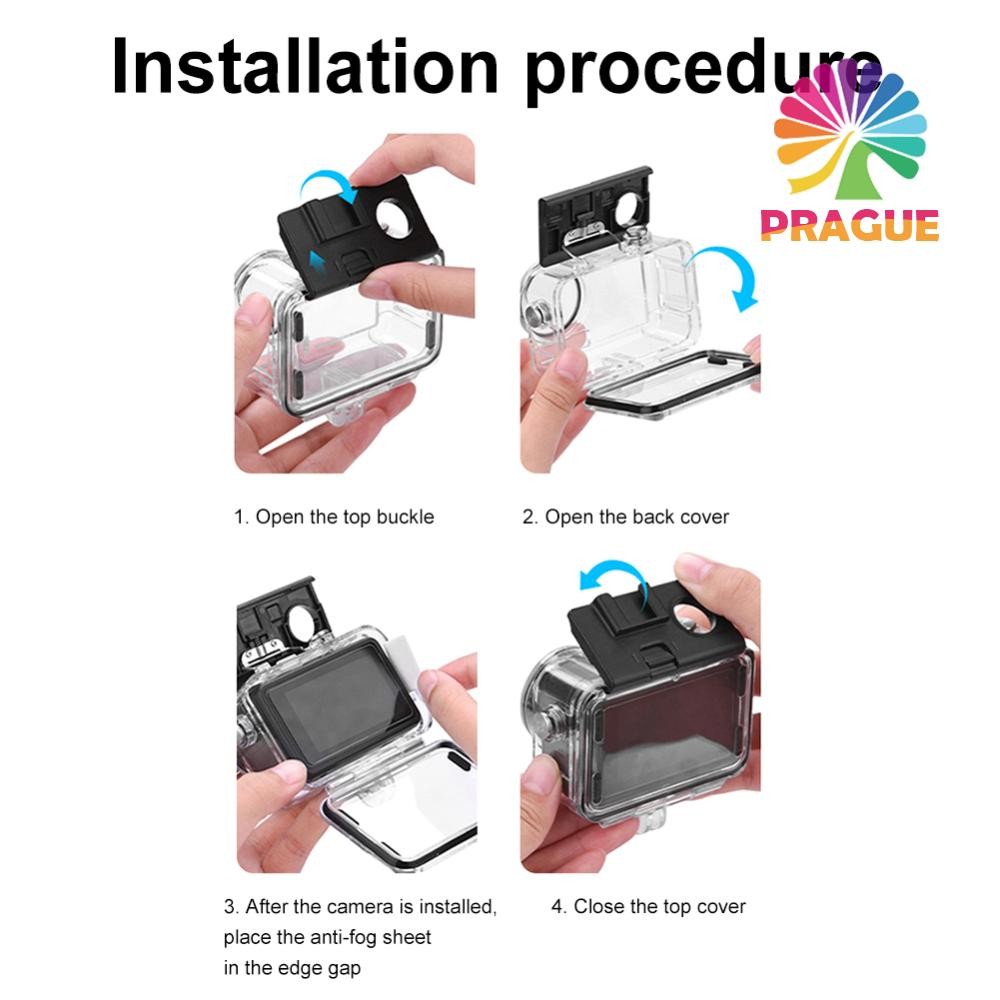 60m Diving Housing Cases กล้องกีฬา Dive Case สําหรับ DJI Osmo Action 5 Pro/4/3 [prague.th]