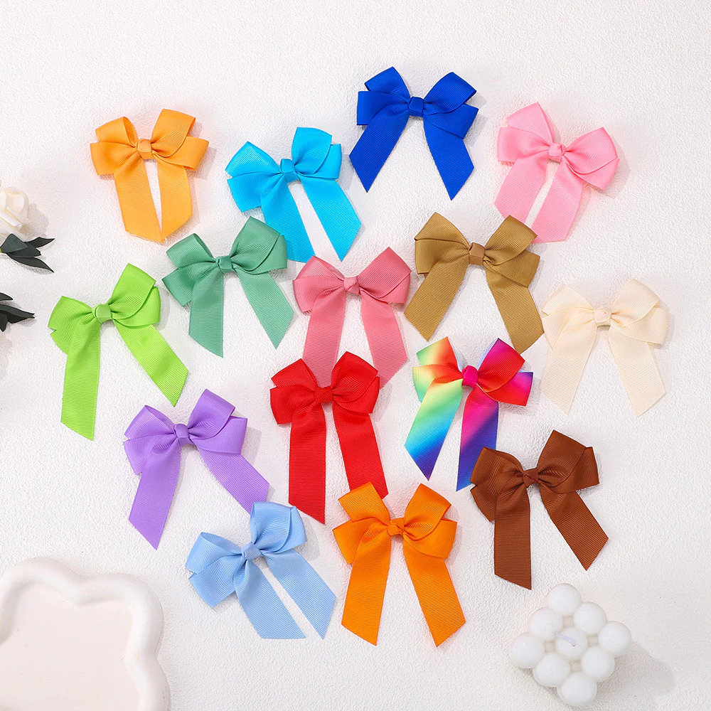 1pc 3.6 สีทึบ Bowknot กิ๊บติดผมสําหรับสาวคลาสสิก Bows Hairpins Barrettes Headwear เด็กอุปกรณ์เสริมผม thumbnail 6
