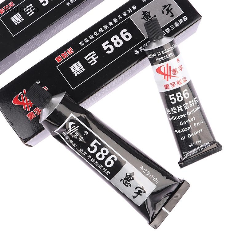 Kidatao กาวซีลรถยนต์ 586 ซิลิโคนสีดําฟรี-ปะเก็นรถยนต์ Sealant ซ่อมกาวกาวกันน้ําน้ํามันความต้านทาน Sealant ใหม่