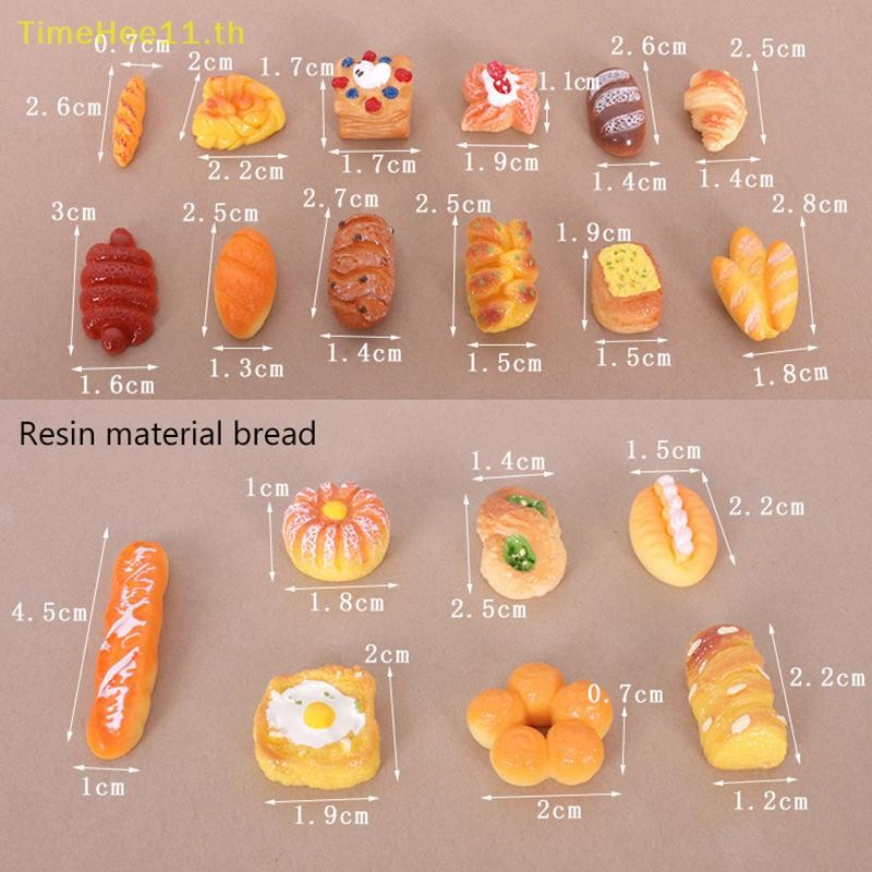TimeHee 1:12 Dollhouse Miniature อาหารเล่นครัวจําลองตะกร้าขนมปัง Jam รุ่น Decor ตุ๊กตา House อุปกรณ์เสริม TH - รูปที่ 3