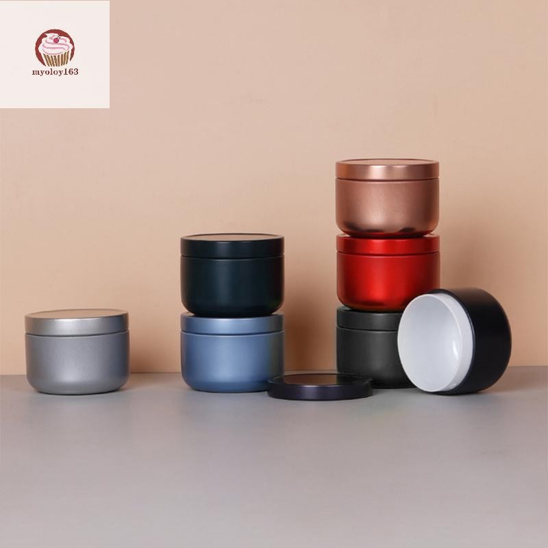 Myoloy ชากล่องปิดผนึกชาบรรจุภัณฑ์ Jar เหล็กกลม Tinplate Frosted คอนเทนเนอร์ชา Vintage กล่องเครื่องประดับ Candy ที่เก็บของขนาดเล็กสามารถ TH