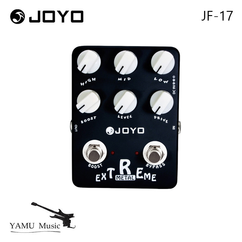 Joyo JF-17 EXTREME โลหะเหยียบ Distortion เหยียบผลกําไรสูง Overdrive Pedal สําหรับกีตาร์ไฟฟ้าเบส True