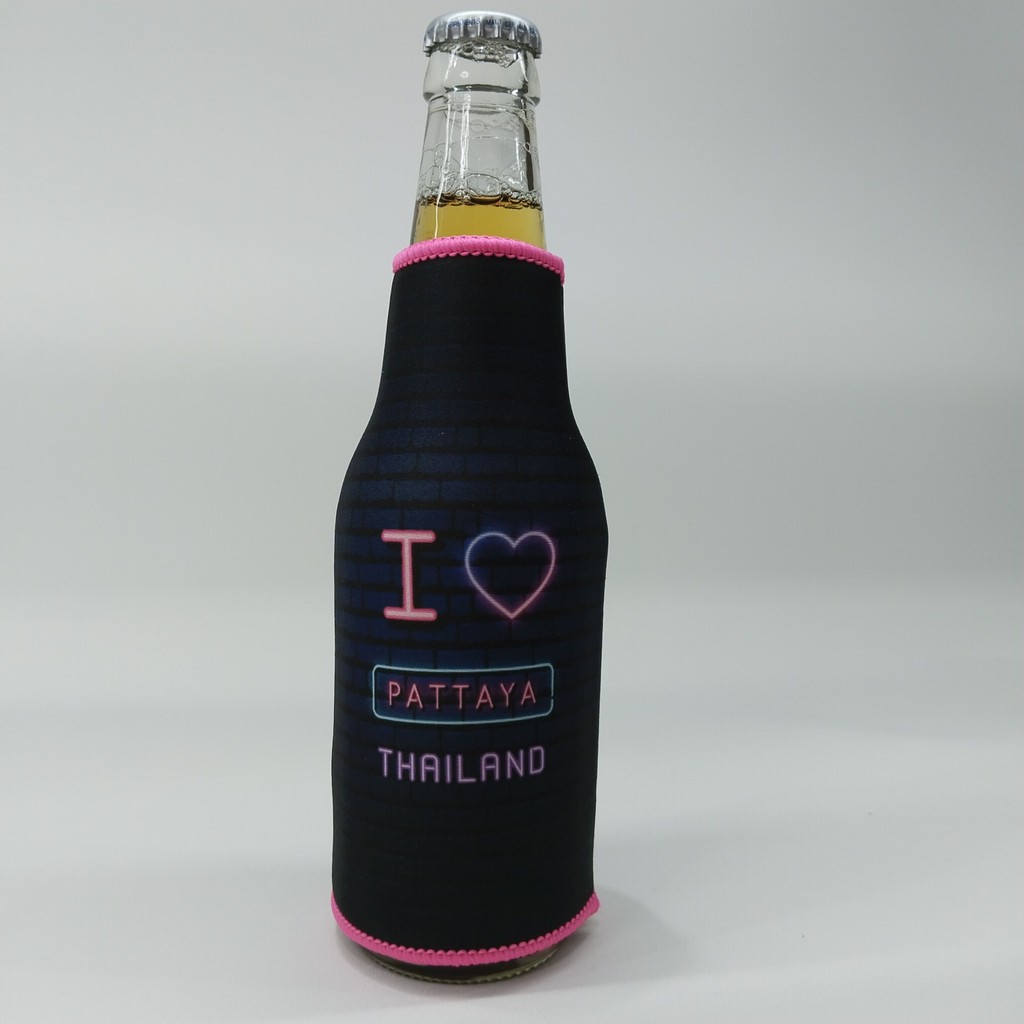 I Love Pattaya ปลอกหุ้มขวดเบียร์เก็บความเย็น