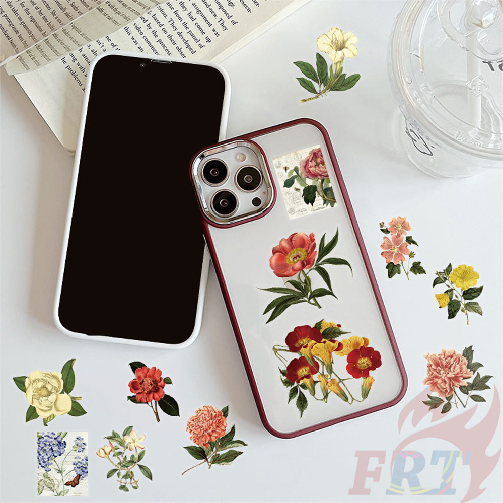 ❉ สติ๊กเกอร์ PET ศิลปะดอกไม้ย้อนยุค ❉ 50 ชิ้น/เซ็ต DIY แฟชั่นสติ๊กเกอร์กันน้ํา Doodle สติ๊กเกอร์ - รูปที่ 7