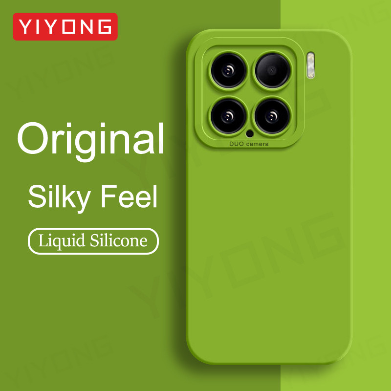 สําหรับ Xiaomi15 กรณี YIYONG Silky ซิลิโคนเหลวสําหรับ Xiaomi 15 Mi 14 Xiomi Mi14 Ultra Mi15 Xiaomi14