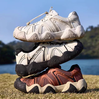 CAMEL SPORTS สไตล์ใหม่ผู้หญิงผู้ชายรองเท้าเดินป่าหัวปิด