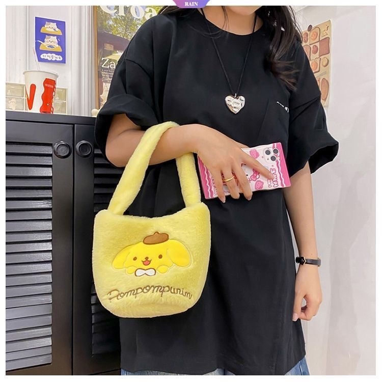 (พร้อมส่ง)J10145กระเป๋าถือ กระเป๋าสะพายไหล่ ลายการ์ตูน Sanrio Cinnamon Kuromi Lotso น่ารัก ความจุขนาดใหญ่