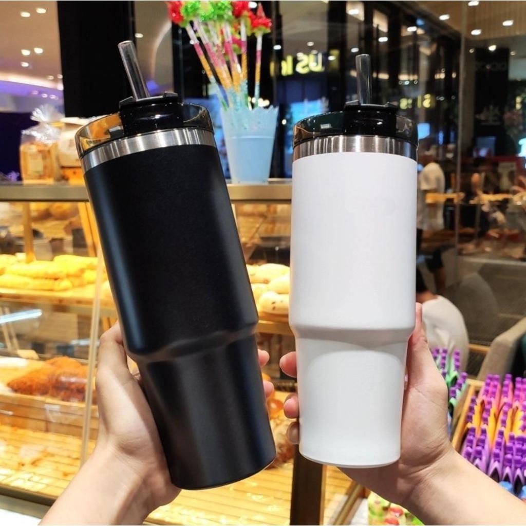 [ ลูกค้าใหม่ 1 บาท ] แก้วเก็บความเย็น สแตนเลสแท้ รับประกันไอน้ำไม่เกาะแก้ว ขนาด 30 ออนซ์ พร้อมส่งจากไทย
