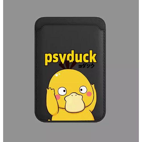 [Keda Duck] Magsafe Magsafe Magsafe กระเป๋าใส่บัตรหนังแท้สำหรับ Apple iphone15promax