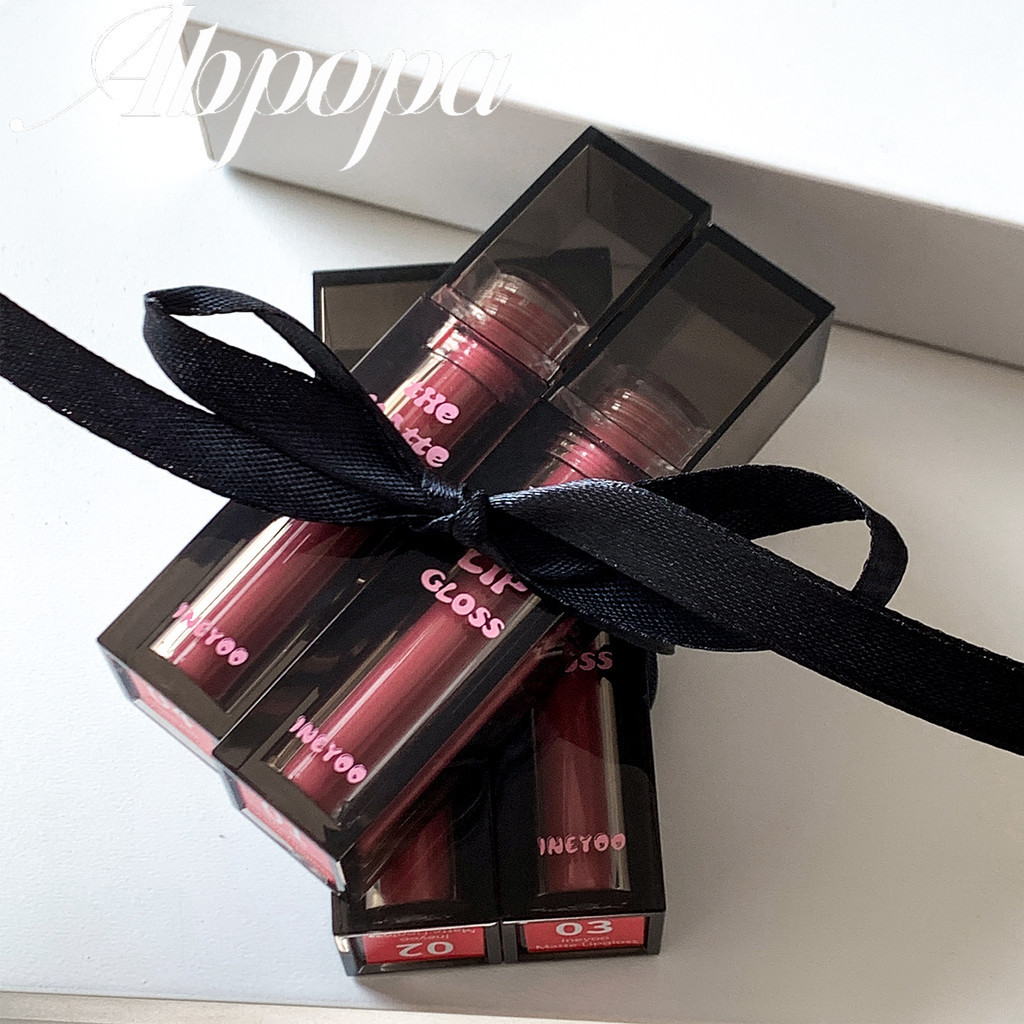 Ineyoo Matte Matte Lip Glaze Moisturizing Long-lasting Non-drying Covering Lip Lines และสี