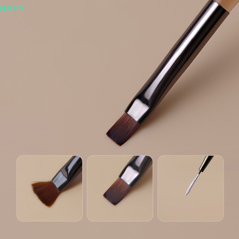【HB】แปรงอะคริลิคใส สีน้ําตาล ไล่โทนสี สําหรับตกแต่งเล็บเจล UV 【HY】