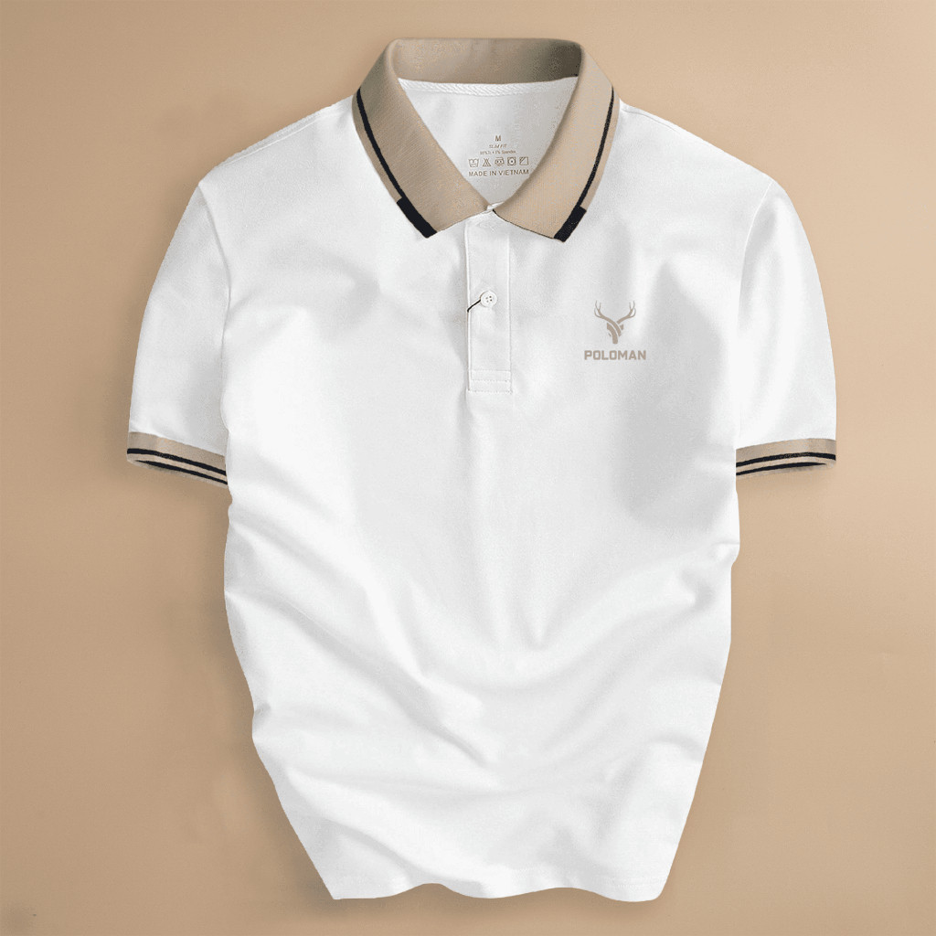 POLOMAN 2 – เสื้อยืดโปโลผู้ชายคอปกผ้าจระเข้ – Elegant & Basic by MANTINO