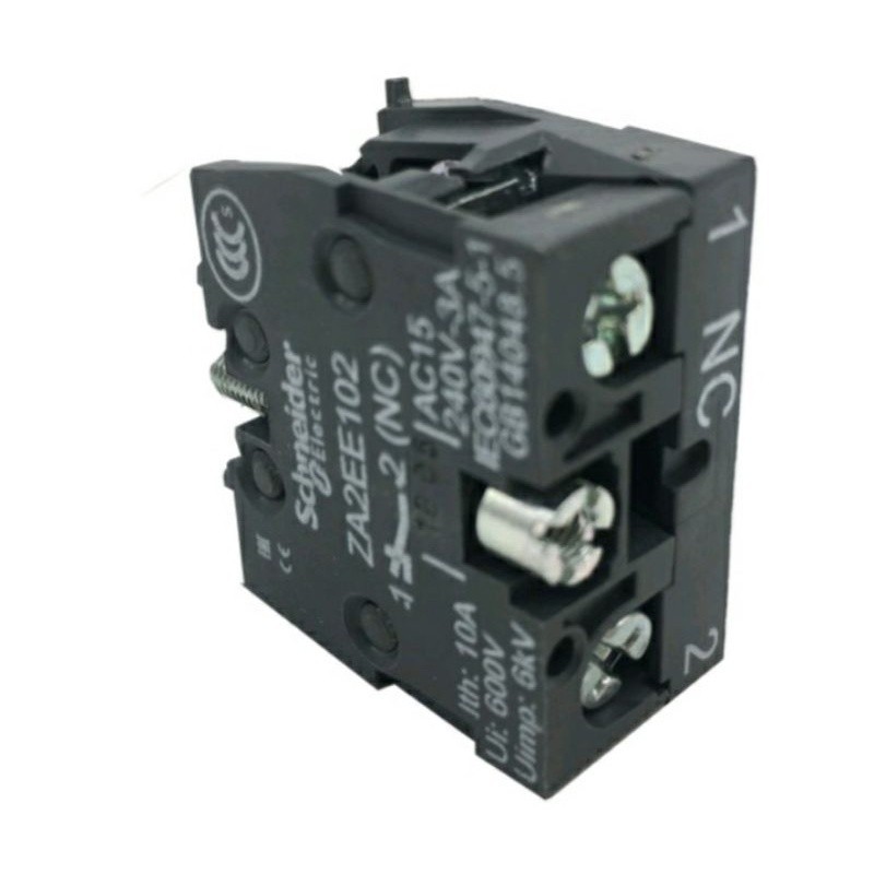 SCHNEIDER Za2ee102 NC ติดต่อสําหรับปุ่มกดคอนแทค skhneider
