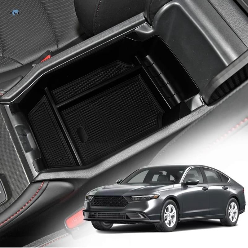 【jdfhsffd】กล่องเก็บของที่พักแขน สีดํา สําหรับ Honda Accord 2023 1 ชิ้น