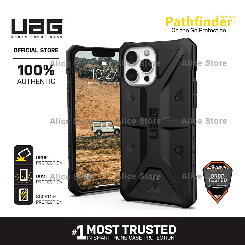 Uag Pathfinder Series เคสโทรศัพท์มือถือ กันตก สีดํา สําหรับ iPhone 13 Pro Max 13 Mini