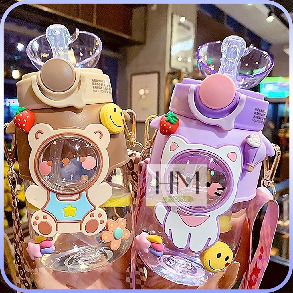 ขวดน้ำเด็ก สำหรับพกพา กระบอกน้ำไปโรงเรียน มีสายสะพาย ปริมาณ 700 ml รูปที่ 8