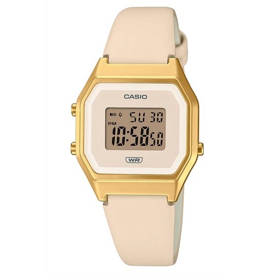 นาฬิกาแฟชั่นเกาหลี Casio Standard นาฬิกาข้อมือผู้หญิง สายหนัง รุ่น LA680,LA680WEGL,LA680WEL (LA680WE