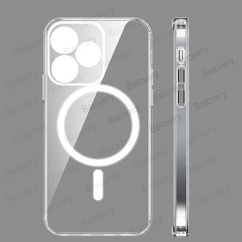 เคส ZTE Blade V50 Design / ZTE 8050 / Blade V50 สมาร์ทโฟน เคสใส รองรับที่ชาร์จไร้สาย แบบแม่เหล็ก พร้อมที่ยึด