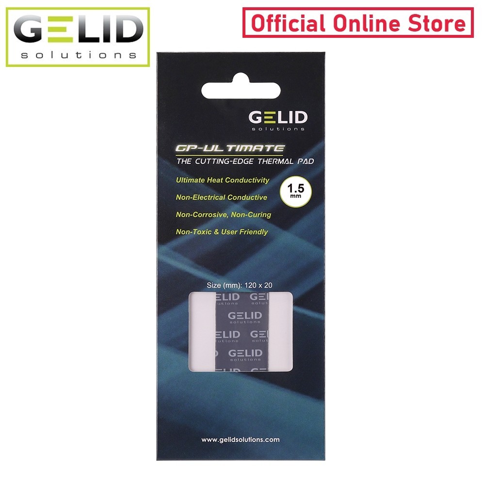 [Gelid Solutions Store] GP-ULTIMATE Thermal Pad (1 PCS) 120x20x1.5 mm./15.0 W/mK (TP-GP04-R-C)