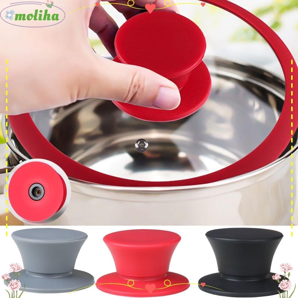Moliha ลูกบิดฝาหม้อ ซิลิโคน ทนความร้อน แบบเปลี่ยน